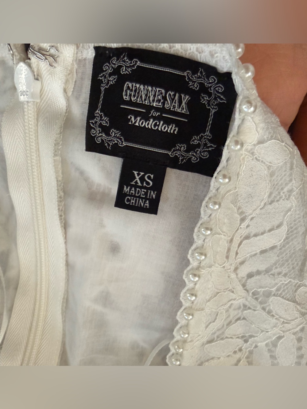 GUNNE SAX for ModCloth Beth Lace Corselette Maxi Dress NEW WITH TAGS NWT XS - Picture 11 of 14